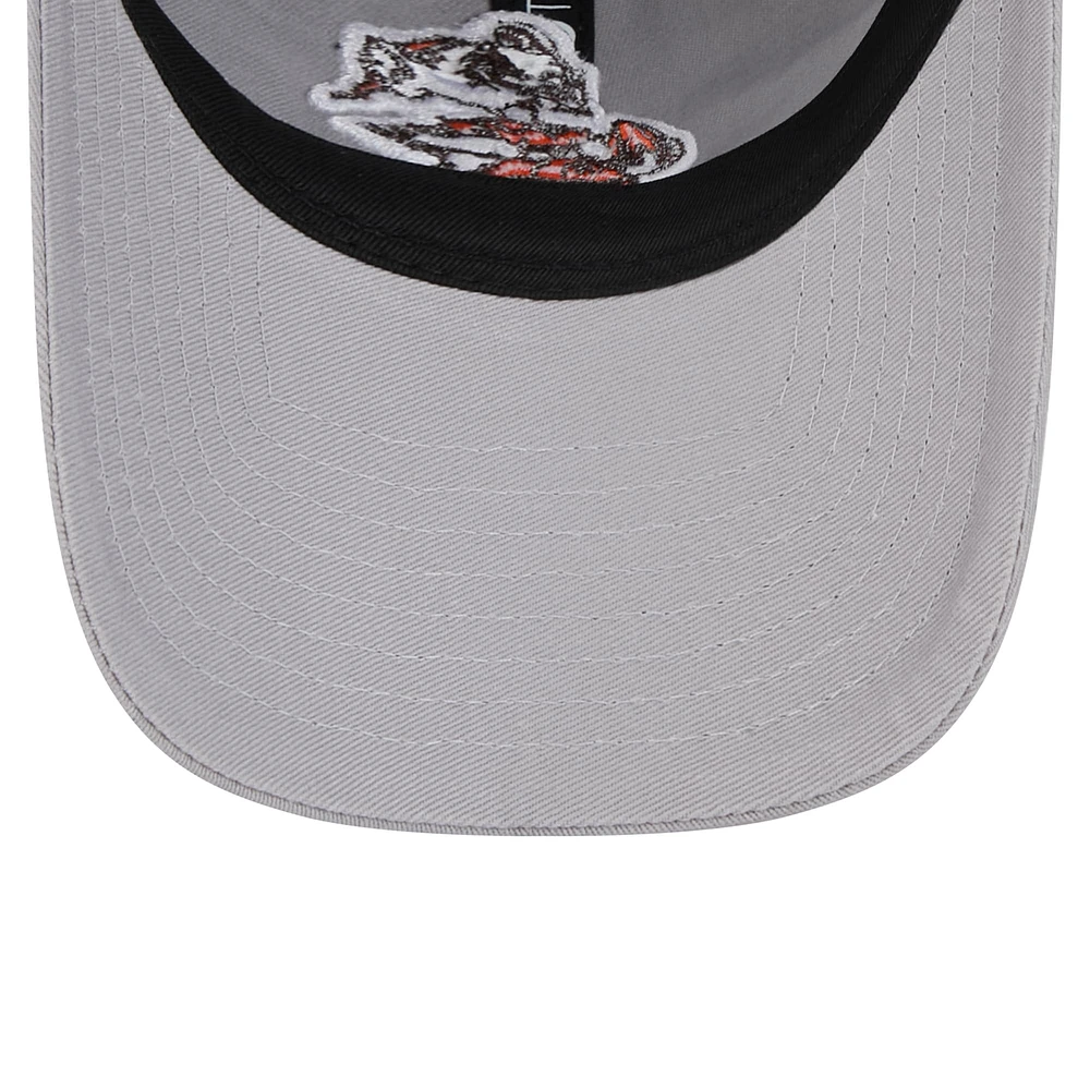 Women's New Era Gray Cleveland Browns Main 9TWENTY Adjustable Hat