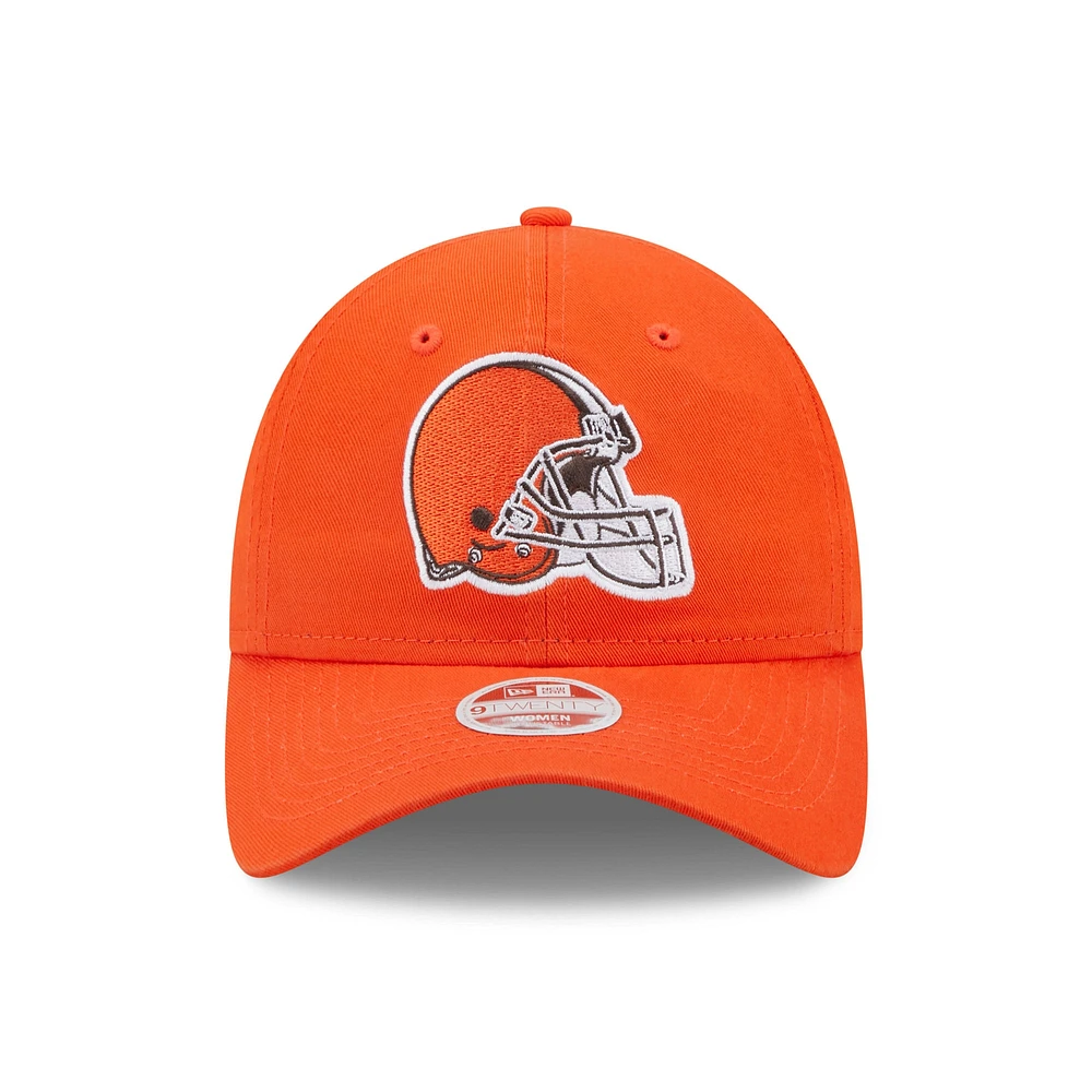 Women's New Era Orange Cleveland Browns Core Classic 2.0 9TWENTY Adjustable Hat