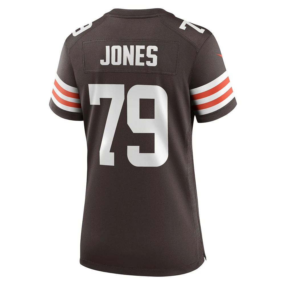 Women's Nike Dawand Jones  Brown Cleveland Browns Team Game Jersey