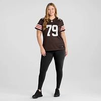 Women's Nike Dawand Jones  Brown Cleveland Browns Team Game Jersey