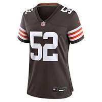 Women's Nike Elerson Smith  Brown Cleveland Browns Team Game Jersey