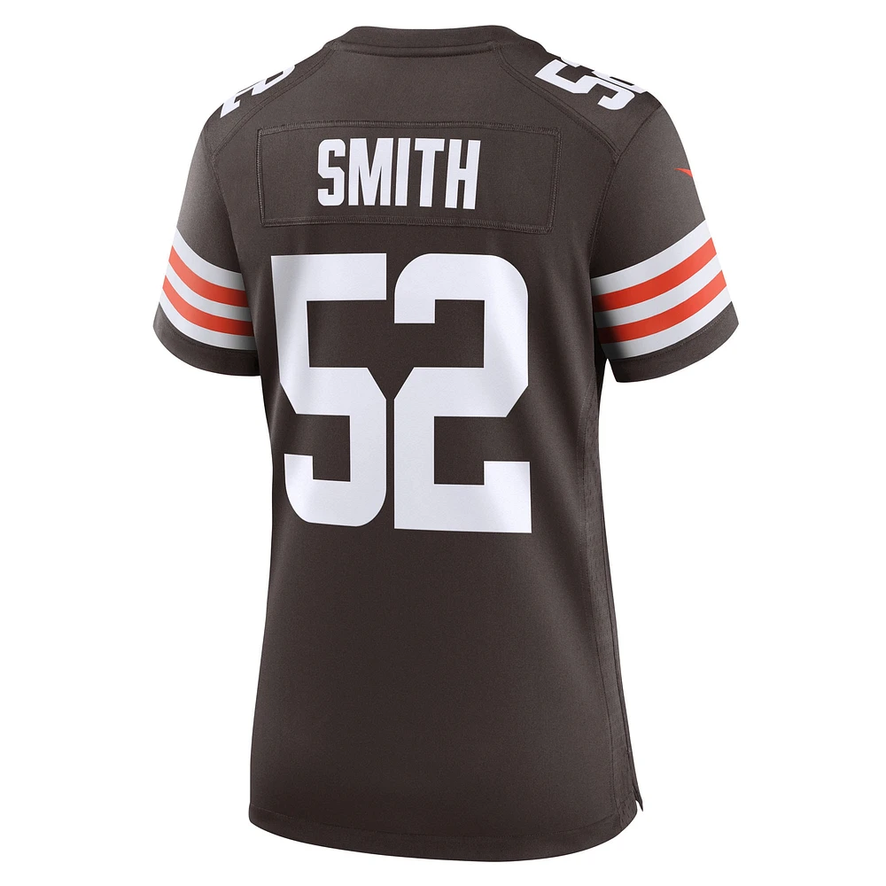 Women's Nike Elerson Smith  Brown Cleveland Browns Team Game Jersey