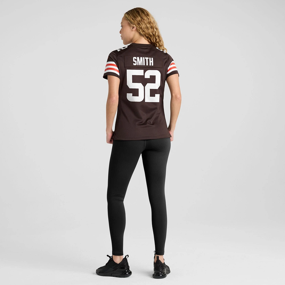 Women's Nike Elerson Smith  Brown Cleveland Browns Team Game Jersey