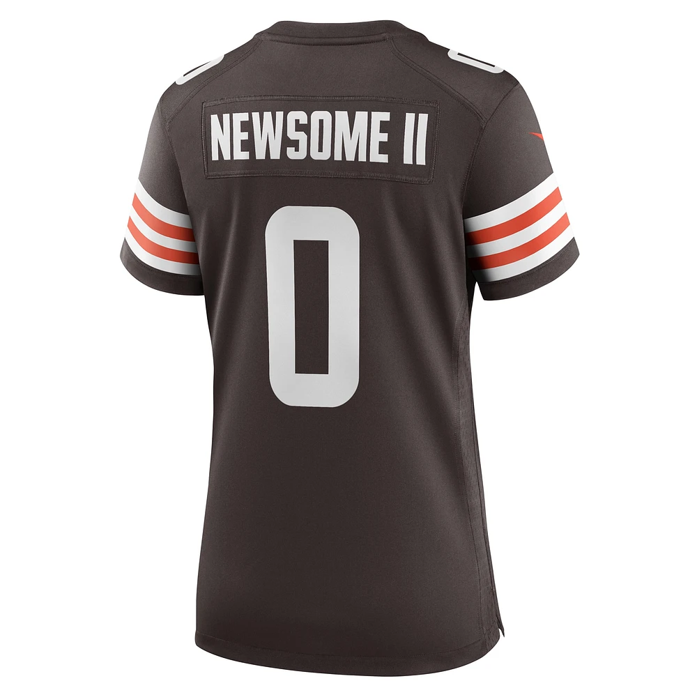 Women's Nike Greg Newsome II Brown Cleveland Browns Team Game Jersey