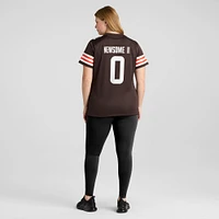 Women's Nike Greg Newsome II Brown Cleveland Browns Team Game Jersey