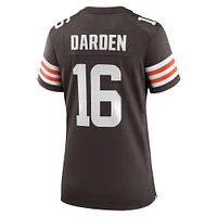 Women's Nike Jaelon Darden  Brown Cleveland Browns Team Game Jersey