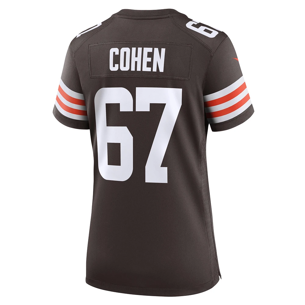 Women's Nike Javion Cohen  Brown Cleveland Browns Game Jersey