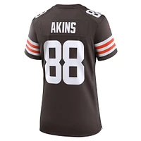 Women's Nike Jordan Akins  Brown Cleveland Browns Game Jersey
