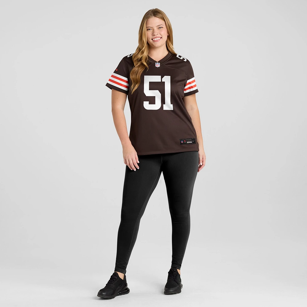 Women's Nike Jordan Kunaszyk Brown Cleveland Browns Game Player Jersey