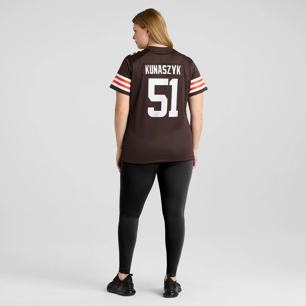 Women's Nike Jordan Kunaszyk Brown Cleveland Browns Game Player Jersey