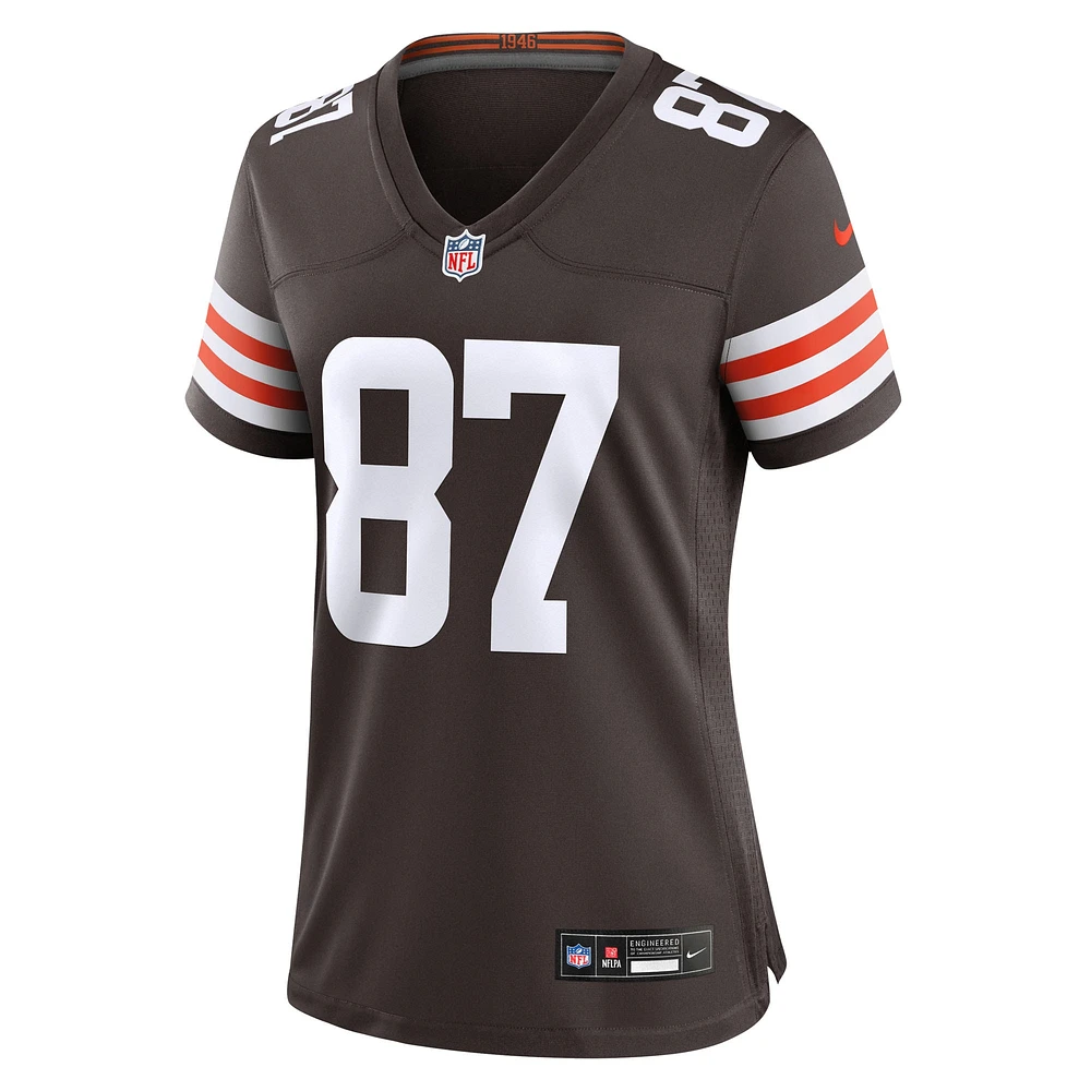 Women's Nike Kadarius Toney  Brown Cleveland Browns Team Game Jersey