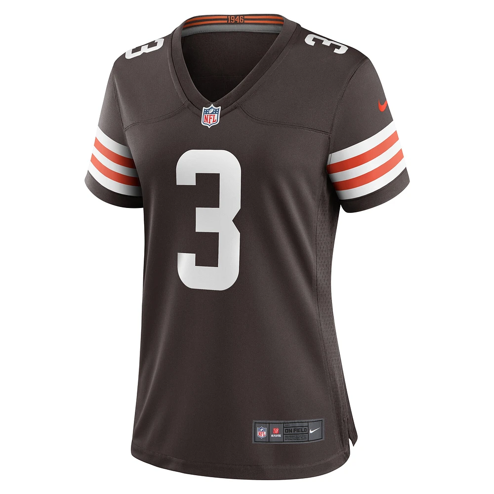 Women's Nike Marquise Goodwin  Brown Cleveland Browns Team Game Jersey