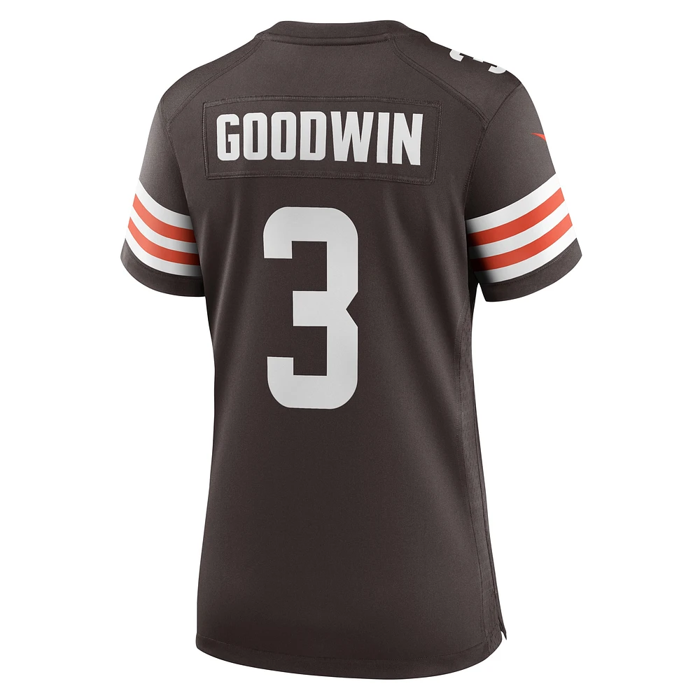 Women's Nike Marquise Goodwin  Brown Cleveland Browns Team Game Jersey