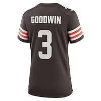 Women's Nike Marquise Goodwin  Brown Cleveland Browns Team Game Jersey