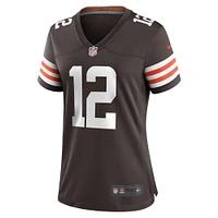 Women's Nike Michael Woods II Brown Cleveland Browns Game Player Jersey