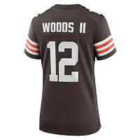 Women's Nike Michael Woods II Brown Cleveland Browns Game Player Jersey