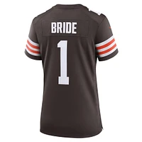 Women's Nike Number 1 Bride Brown Cleveland Browns Game Jersey