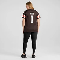 Women's Nike Number 1 Bride Brown Cleveland Browns Game Jersey