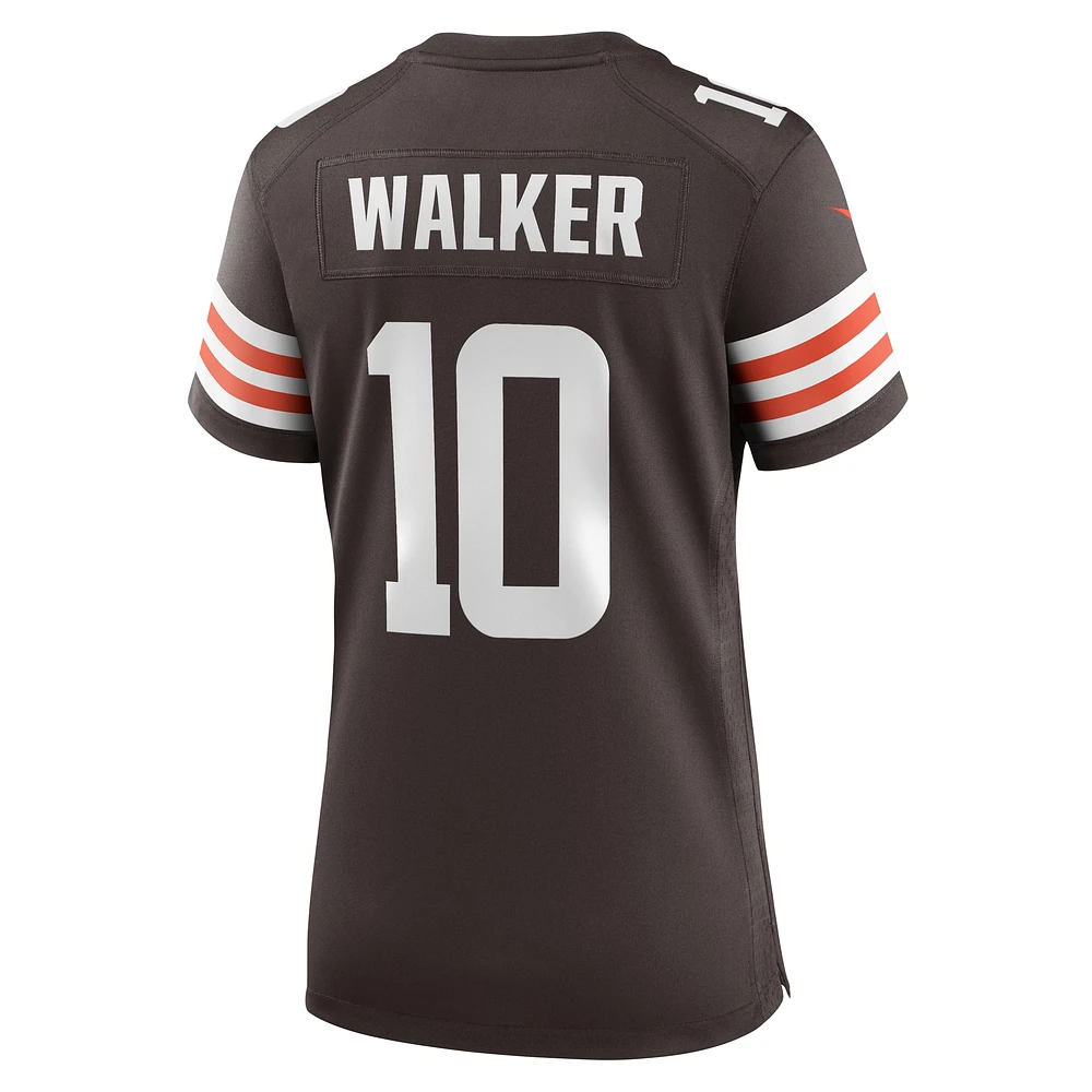 Women's Nike Phillip Walker  Brown Cleveland Browns Team Game Jersey