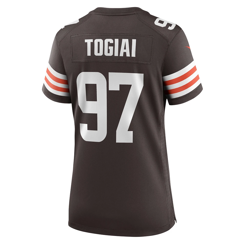 Women's Nike Tommy Togiai  Brown Cleveland Browns Game Jersey