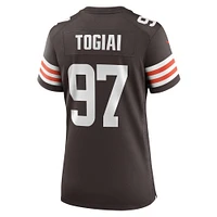 Women's Nike Tommy Togiai  Brown Cleveland Browns Game Jersey