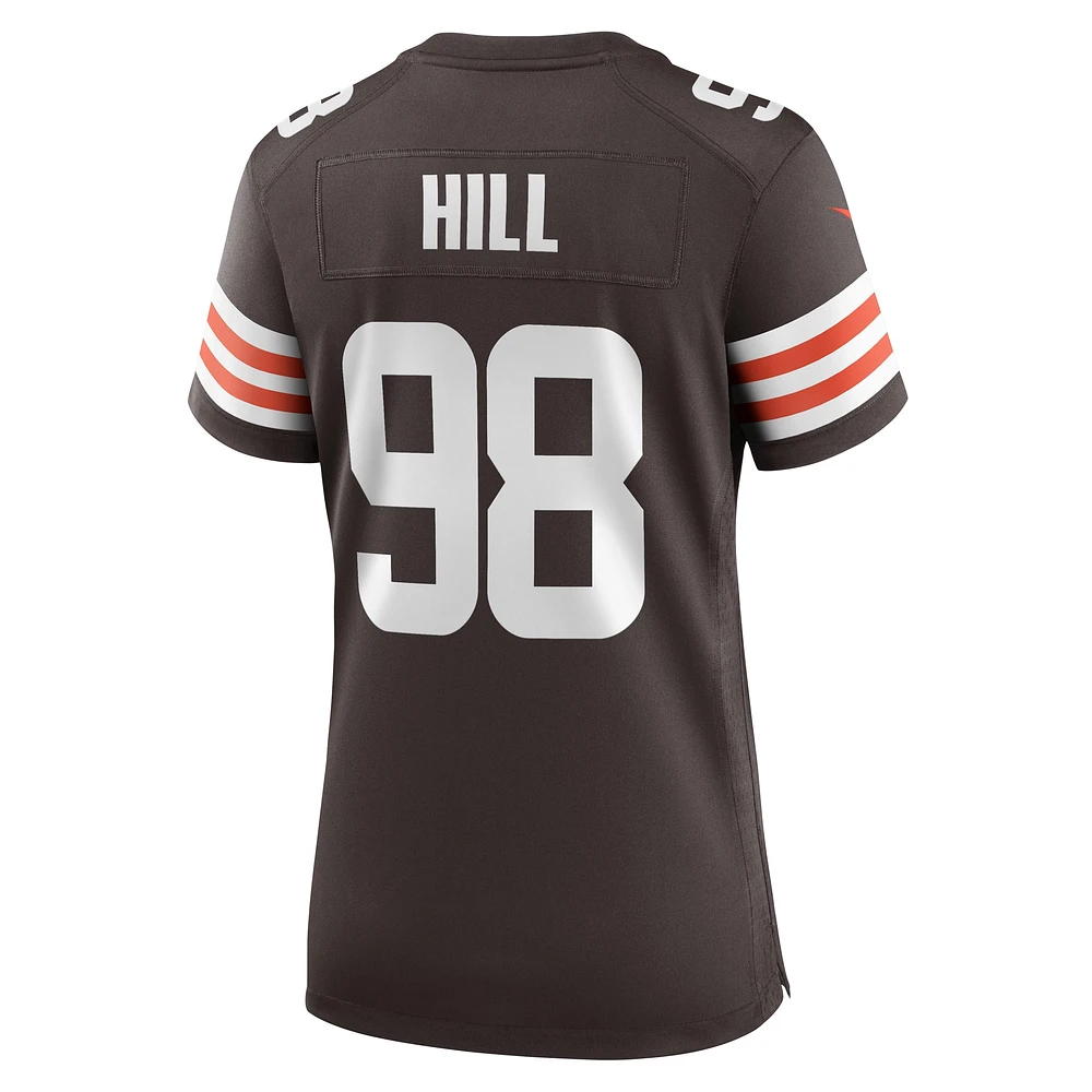 Women's Nike Trysten Hill Brown Cleveland Browns Game Jersey