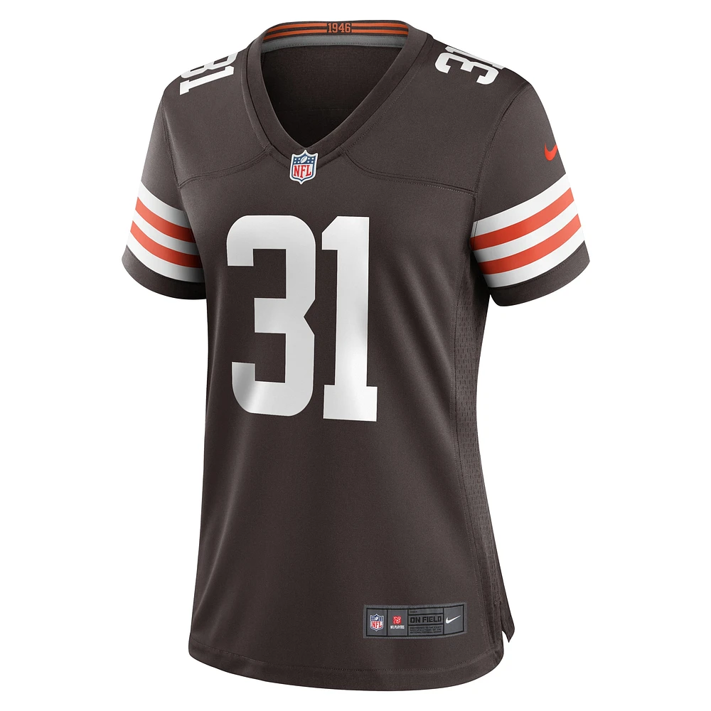 Women's Nike Vincent Gray  Brown Cleveland Browns Team Game Jersey