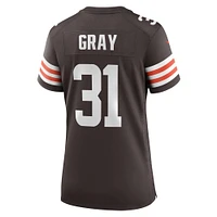 Women's Nike Vincent Gray  Brown Cleveland Browns Team Game Jersey