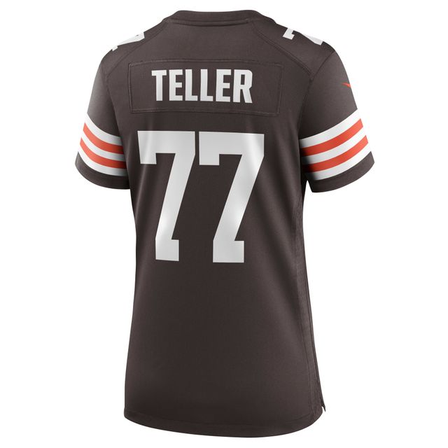 Maillot de match Nike Wyatt Teller marron des Cleveland Browns pour femme