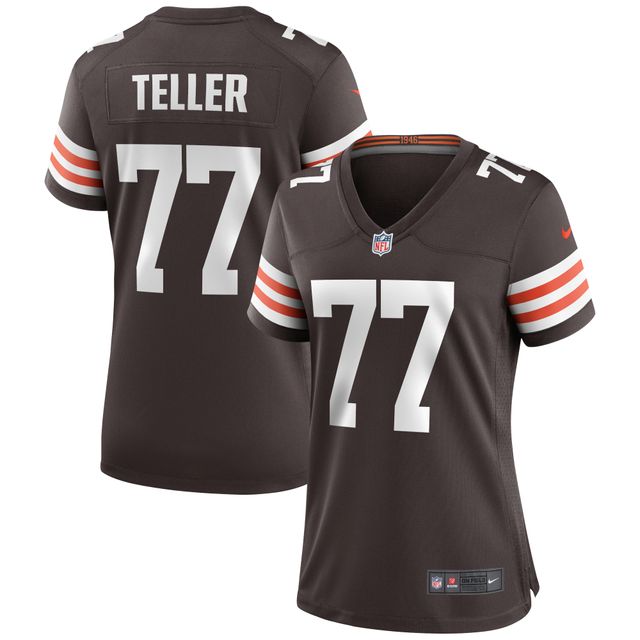 Maillot de match Nike Wyatt Teller marron des Cleveland Browns pour femme