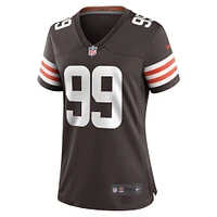Women's Nike Za'Darius Smith  Brown Cleveland Browns Team Game Jersey