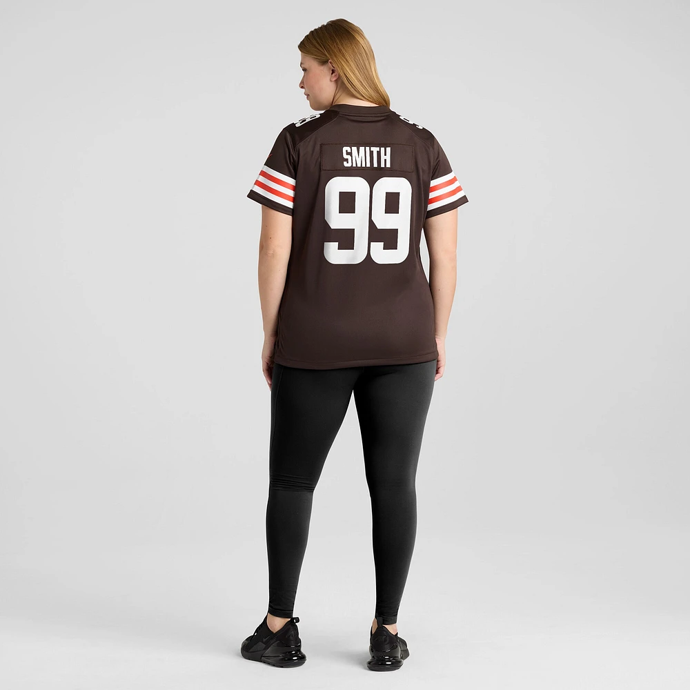 Women's Nike Za'Darius Smith  Brown Cleveland Browns Team Game Jersey
