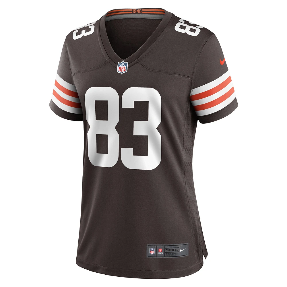Women's Nike Zaire Mitchell-Paden  Brown Cleveland Browns Team Game Jersey
