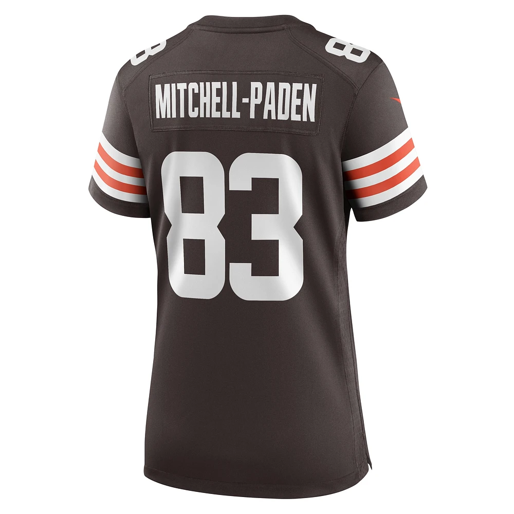 Women's Nike Zaire Mitchell-Paden  Brown Cleveland Browns Team Game Jersey