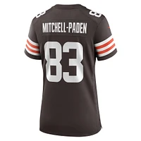 Women's Nike Zaire Mitchell-Paden  Brown Cleveland Browns Team Game Jersey