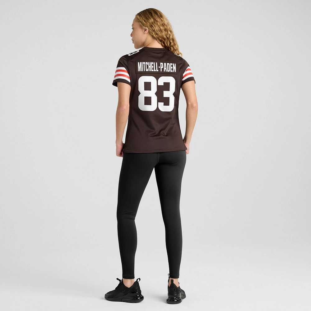 Women's Nike Zaire Mitchell-Paden  Brown Cleveland Browns Team Game Jersey