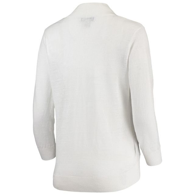 Cardigan ouvert Tommy Bahama pour femmes Cleveland Browns Lea blanc
