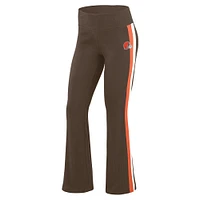 Pantalon de yoga marron Cleveland Browns pour femme par Erin Andrews