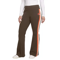 Pantalon de yoga marron Cleveland Browns pour femme par Erin Andrews