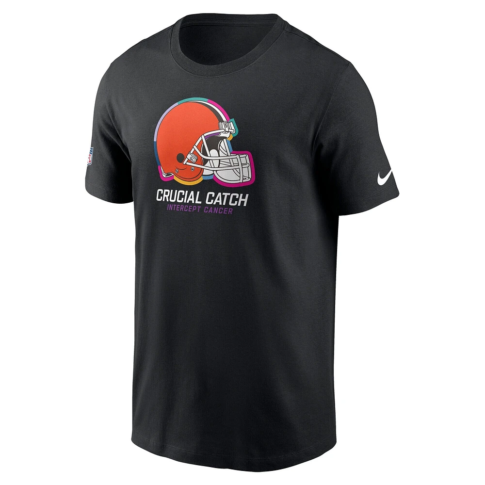 Youth Nike  Black Cleveland Browns 2024 NFL Crucial Catch T-Shirt