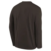 Youth Nike Brown Cleveland Browns Legend Icon Long Sleeve T-Shirt
