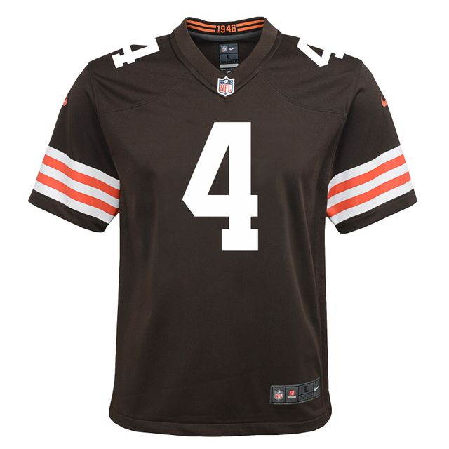 Maillot de match Nike Deshaun Watson pour jeunes des Cleveland Browns, marron