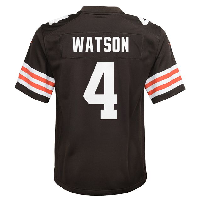 Maillot de match Nike Deshaun Watson pour jeunes des Cleveland Browns, marron
