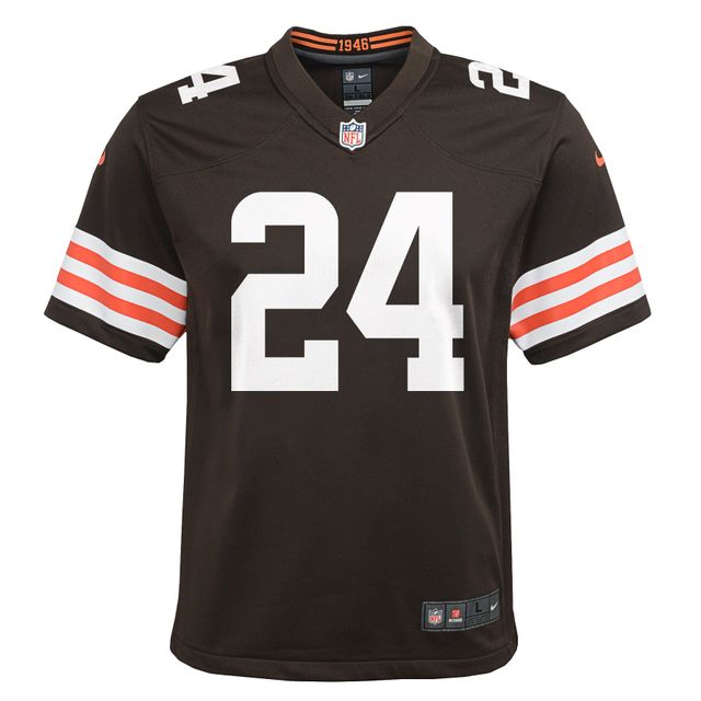 Maillot de match Nike Nick Chubb pour jeunes des Cleveland Browns, marron