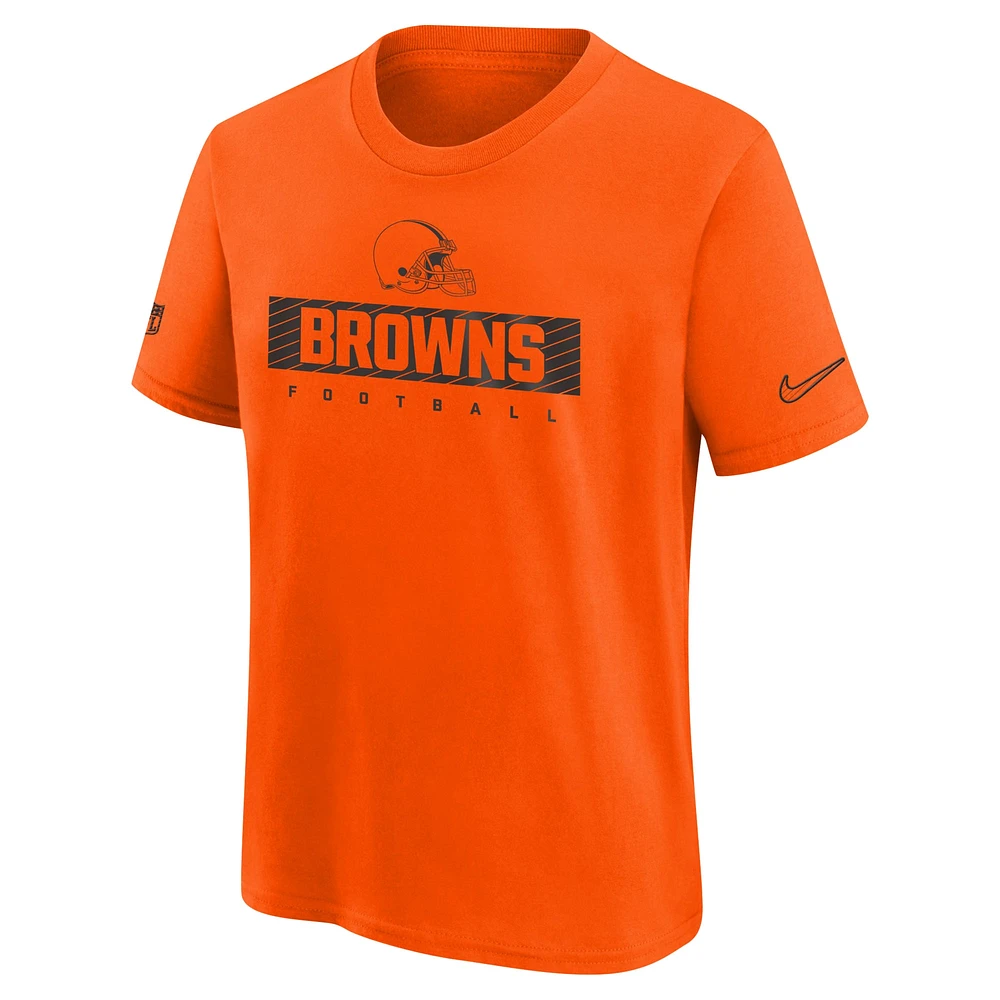 Youth Nike Orange Cleveland Browns 2024 Sideline Legend Performance T-Shirt