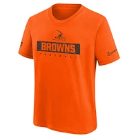Youth Nike Orange Cleveland Browns 2024 Sideline Legend Performance T-Shirt