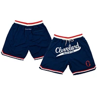 Rings & Crwns Navy Cleveland Buckeyes Replica Short en maille pour homme