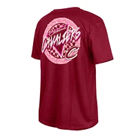 Men's New Era  Wine Cleveland Cavaliers Glow-in-the-Dark T-Shirt