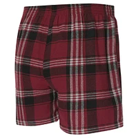 Men's Concepts Sport Wine Cleveland Cavaliers Region Flannel Boxer Short