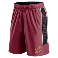 Men's Fanatics Wine Cleveland Cavaliers Game Winner Defender Shorts